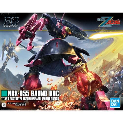 Original Bandai Gundam Model HGUC 1/144 Baund Doc NRX-055 UC0087 Z Gundam Assemble Model Action Figures