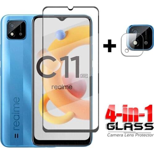 Full Cover Glass on Realme C11 2021 Tempered Glass For Oppo Realme C11 2021 Screen Protector Camera Protective Glass Realme C11