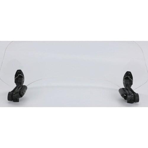 Universal Transparent Motorcycle Risen Adjustable Wind Screen Air Deflector Windshield Spoiler For Triumph Honda BMW F800R1200GS