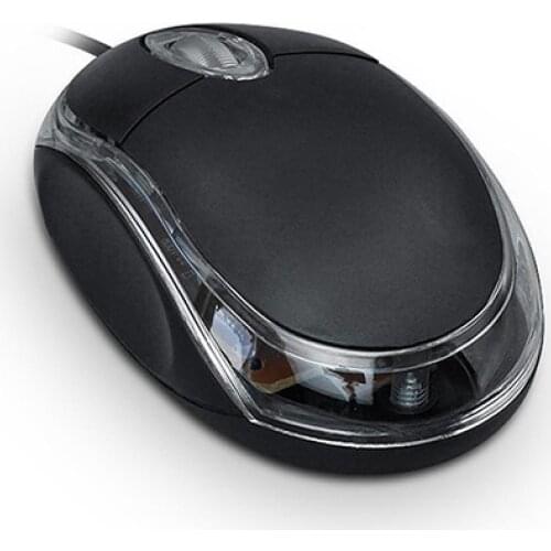 USB Black Wired Optical Light Scroll Wheel Mice Mouse for Computer PC Laptop