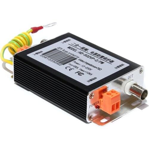 BNC Video Power Two-in-one Lightning Protection Device AHD TVICVI Camera Signal Lightning Protection Device