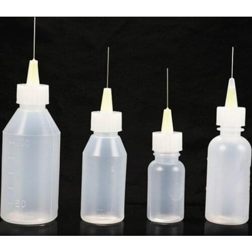 50ml Flux Bottle Empty Hand Soldering Liquid Plastic Rosin Alcohol for Dispenser Solder Paste Needles Welding Repair Bottle Part