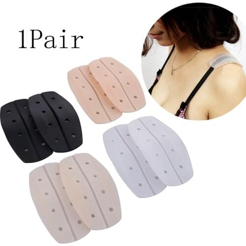 1 Pair Women Silicone Bra Strap Decompression Anti Slip Shoulder Pads Underwear Holder Shoulder Pads Accessories Shoulder Pad