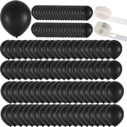 123 Pcs Black Latex Balloons Birthday Party Decorations Adult Wedding Supplies 36/12 /10/5 Inches Kids Gifts Balloon Supplies