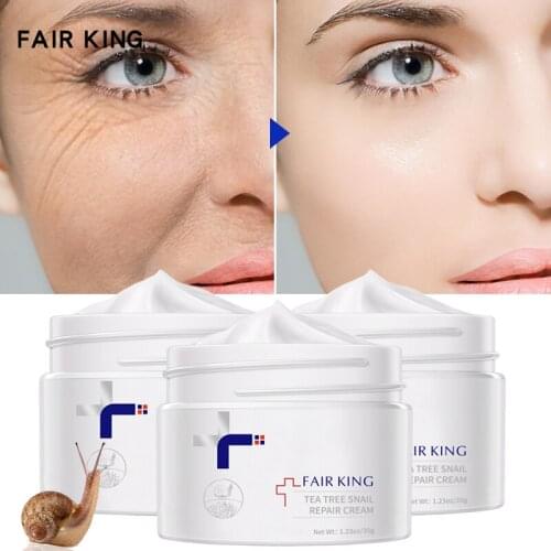 3PCS Effective Health Snail Face Cream Hyaluronic Acid Moisturizing Anti-aging For Skin Care Anti-Wrinkle Whitening Facial Cream