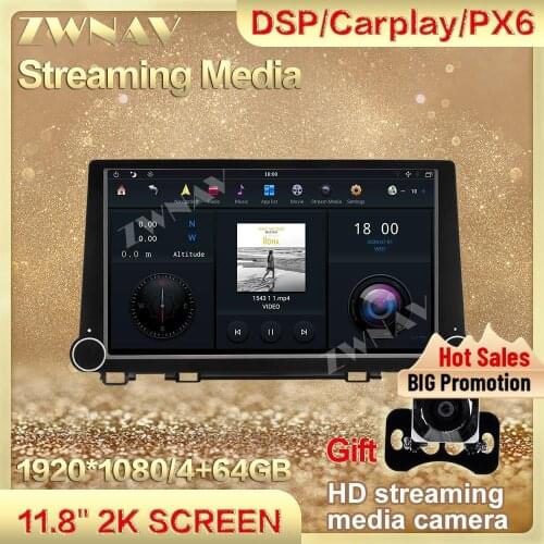 4G+64GB MAX-PAD 11.8'' Android 9.0 Car Multimedia Player streaming media For Honda crv 2017-2020 Navigation Head unit Auto Radio