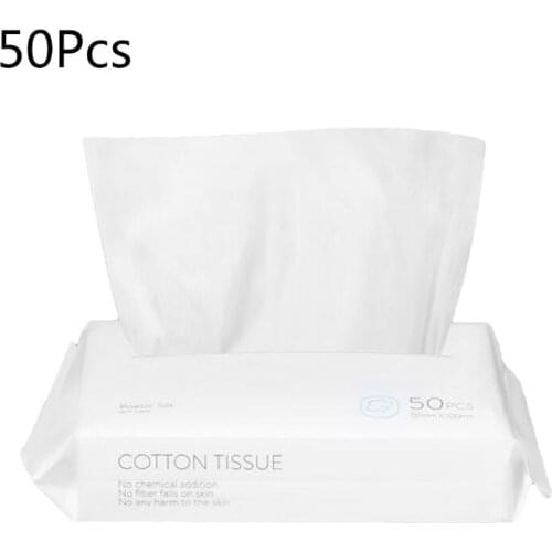 50/100pcs Disposable Face Towel Cotton Facial Tissue One-Time Makeup Wipes Facial Cleansing