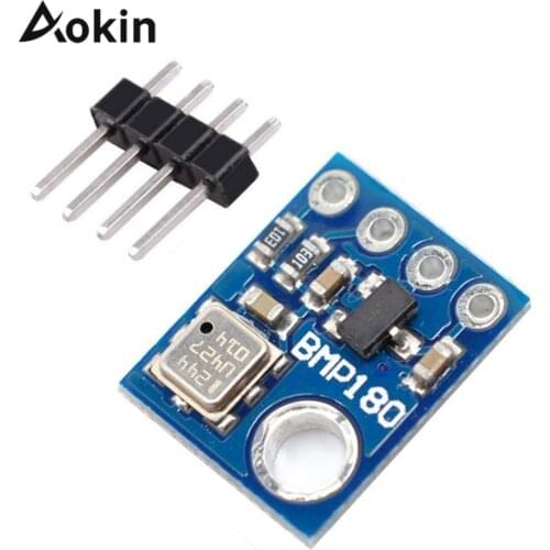 Aokin GY68 GY-68 BMP180 BMP 180 Digital Barometric Pressure Sensor Board Module compatible with BMP085 For Arduino