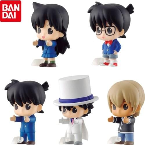 Bandai Gashapon CONAN EDOGAWA Lined Up Doll 1Jimmy Kudo Kid The Phantom Thief Furuya Rei Rachel Moore Action Figure Model Toys