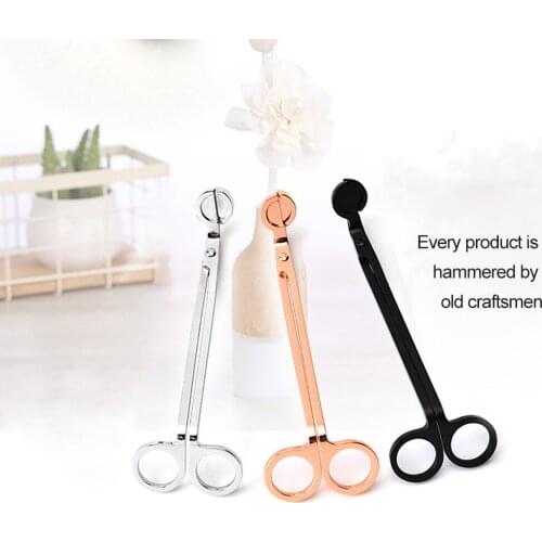 Patternless candle cutters Gold-plated stainless steel candle snips candles trimming scissors candle accessories candle tools