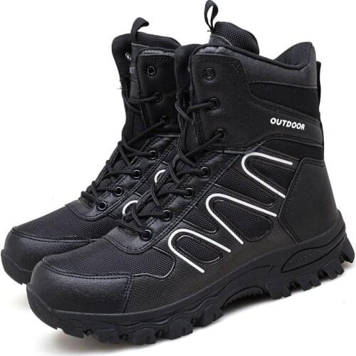 New Autumn Winter Military Boots Outdoor Male Hiking Boots Men Special Force Desert Tactical Combat Ankle Boots Men Work Boots