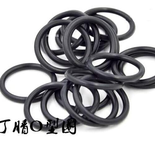 30pcs Black NBR Oil and abrasion resistant Wire diameter 2.4mm Ding Qing rubber O-ring Seal ring Small circle OD 18mm-27mm