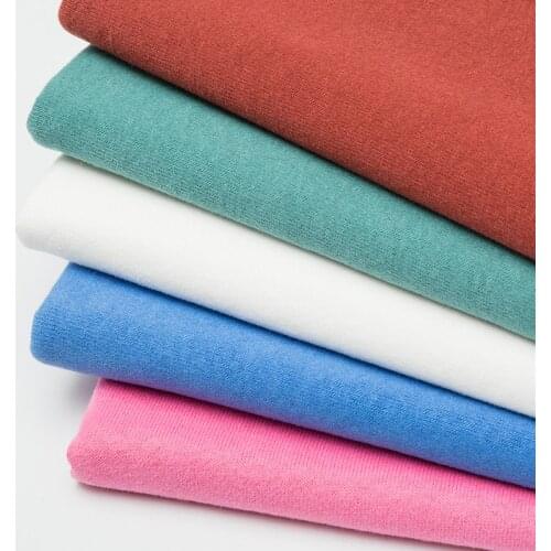 Xintianji 200gsm Brush Blue Cotton Knitted Fabric For Winter Pullovers 50*170cm/Piece F302517C