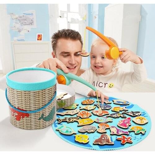 Interaction Early education helps the mind toy Fishing toys for babies and children fishing parent-children fishing game
