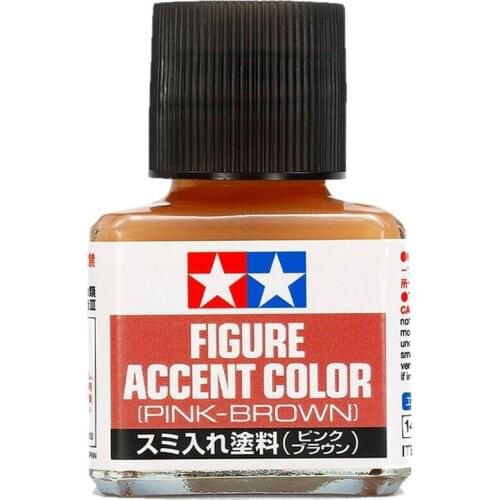 Tamiya 87201 Panel Line Figure Accent Color Pink-Brown 40ml for Model Hobby Modeling Paint