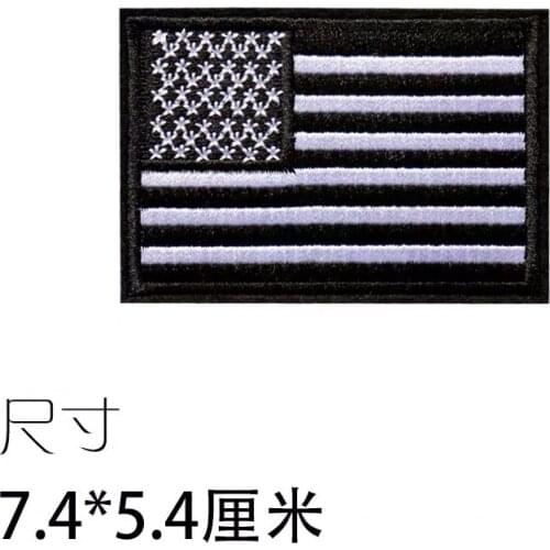 Custom embroidery patch American Flag USA Embroidered badge Iron on sew on Applique Patches for backpacks Bags clothes