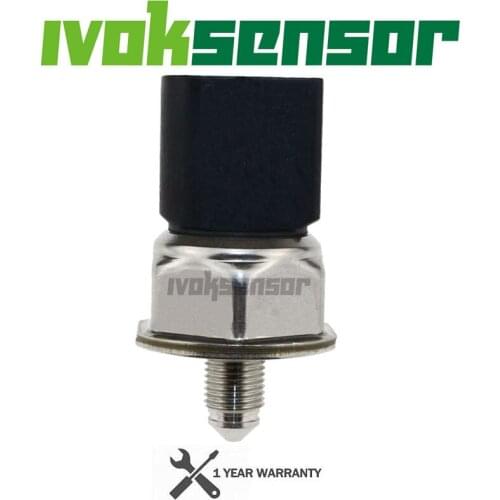 New Genuine Fuel Rail Pressure Sensor 03C 906 051D 55PP16-03 For Audi A3 A4 A7 Q7 R8 4.2L 3.6L 2.0T 3.2L Skoda Octavia