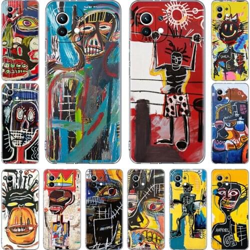 Clear Soft Case For Xiaomi Mi Poco X3 NFC 10T Pro 9T M3 11 Note 10 Lite F3 GT F1 Silicone Phone Cover Jean Michel Basquiat Art