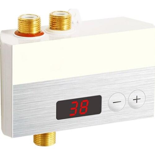 SJ-F102 Electric Instant Water Heater Thermostatic Mixing Faucet Water Controller Bathroom Shower Digital Temperature Display