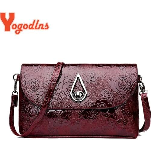 Yogodlns Luxury Handbags Women Bag Designer Flower Embossed Shoulder Bag Envelope Bag Ladies Flap Crossbody Bag Lady Purse bolso