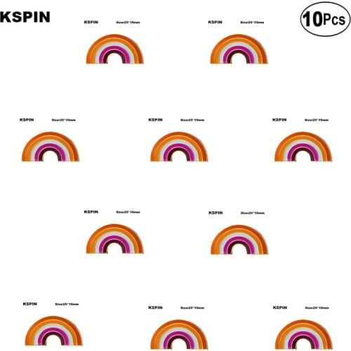 Sun Set Pride Rainbow Shape Badge Lapel Pin Brooches Pins Flag badge Brooch Badges