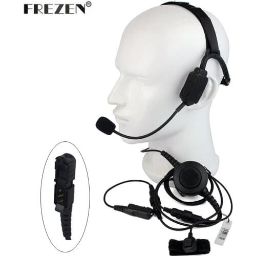 Military Bone Conduction Tactical Headset Boom Microphone For Motorola Two Way Radios XIR P6600 P6608 P6628 E8600 XPR3300 DEP570