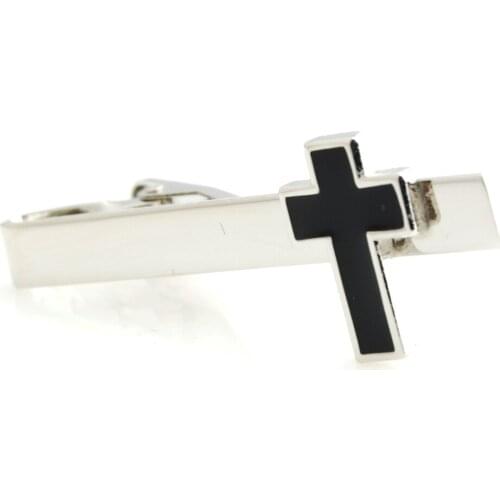 YHT-51 Novelty Cross Tie Clips,Black Tie Bar-Mixed Styles Acceptable