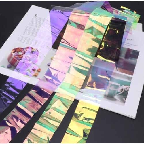 Aurora AB Effect Reflective Mirror Paper DIY Epoxy Resin Jewelry Fillings MXME