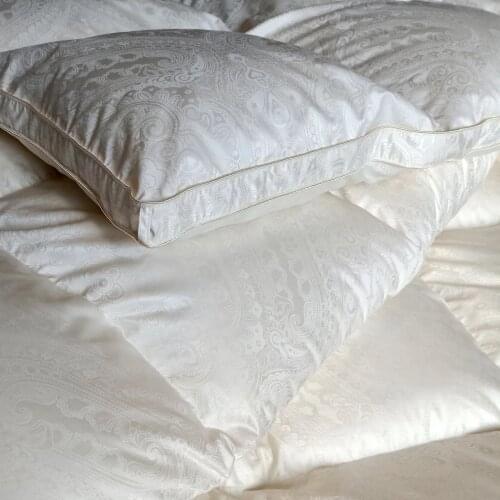 Spring And Autumn Duvet 95% Goose Down Filling 920 Grams Silk Cotton Jacquard Shell Cover 220 x 240 cm 1 Piece Customize