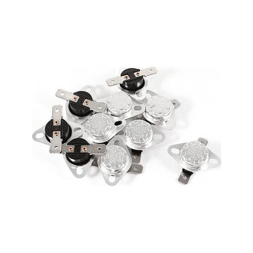 10 Pcs 250V 10A 88 Celsius NC Normal Close Thermostat Temperature Thermal Switch