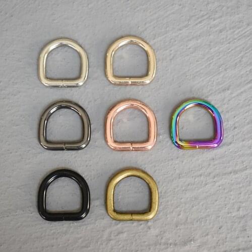 20 Pcs 15mm Metal Hand Bag Purse Strap Belt Dog Collar Chain Web O Dee D Ring Buckle Clasp DIY Heavy Duty High Quality 15-D