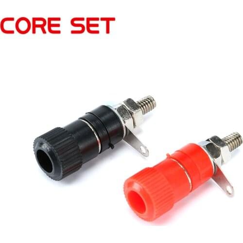 5pcs/lot Red Black JS-910B Wiring Terminal Binding Post Terminal Block Wire Holder Connector Base