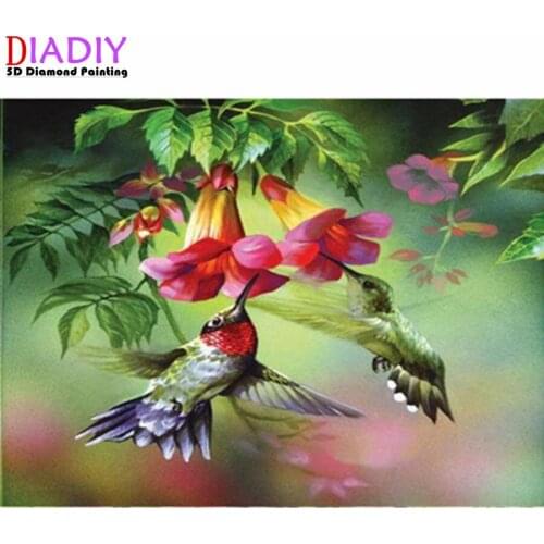 Diamond painting cross stitch kit square diamond snowy bird DIY handmade gift mosaic embroidery home decoration