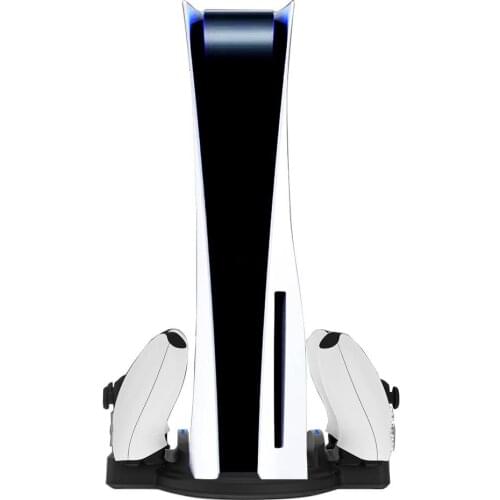 For PS5 Console Bracket Wireless Controller Gamepad Dual Charger Type-c Port Charging Dock Station Round Base Game Accessories