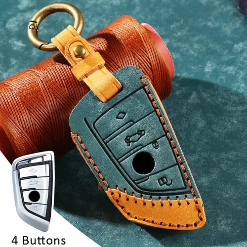 4 Buttons Car Key Case Key Cover Key Shell Protector For BMW X5 F15 X6 F16 G30 7 Series G11 X1 F48 F39 Accessories Car Styling