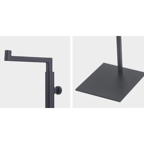 Black Metal Handbag Rack Women Handbag Stand Holder Adjustable Height bags display prop free shipping