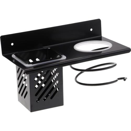 Hair Dryer Holder Stainless Steel Towel Bathroom Antirust Drain Rack