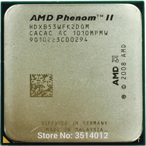 AMD Phenom II X2 B53 2.8 GHz Dual-Core CPU Processor HDXB53WFK2DGM Socket AM3
