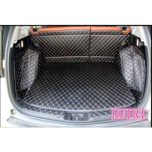 Good quality! Special car trunk mats for Honda CR-V 2018 waterproof cargo line mats boot carpets for CRV 2017.Free shipping