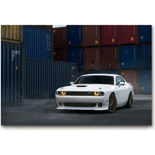 Classic Car Dodge Challenger Muscle Car Vehicle Posters Canvas Art Prints Wall Art Paintings For Living Room Decor
