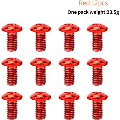 Set Bolts Spare T25 12pcs Aluminum Alloy Bicycle Component Cycling Fixing