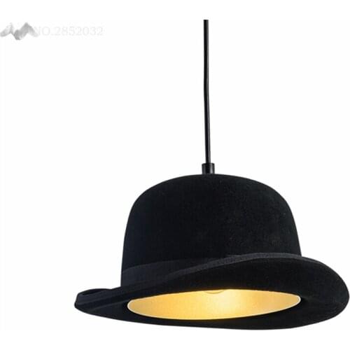 JW Creative Hot Sale Hat Pendant Lights Aluminum Black Color Pendant Lamp Indoor Home Decoration Modern Lighting Luminaire