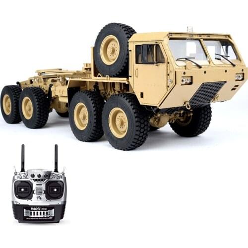 M983 US Army Military Truck 1/12 RC Truck 8x8 HG P802 Upgrade Version With 4500mAh Battery,Lightings and Sounds