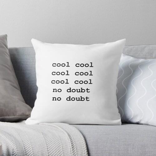 No Doubt Throw Pillow Cushion Cover Polyester throw pillows case on sofa home living room car seat decor 45x45cm