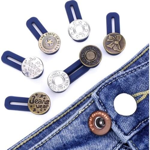 Clothing Jeans Pant Adjustable Waistline Increase Waist Fastener Extended Button