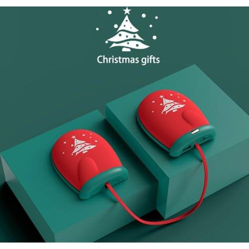 Warm Hands Gloves USB Heating Electric Double Side Hand Shape Portable Power Bank Intelligent Constant Temperature Heating QN21