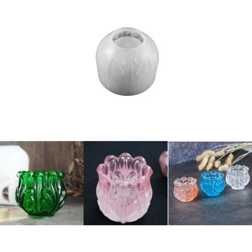 1Pcs Flower Shape Storage Box Silicone Mold UV Epoxy Resin Ashtray Mould For DIY Casting Crafts Home Decoration Making Tools