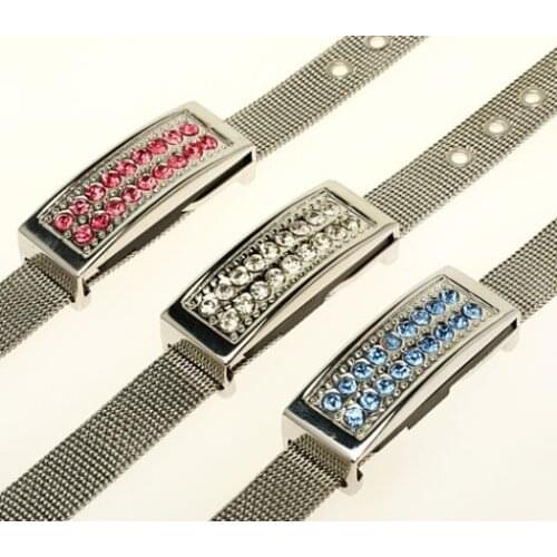 Crystal Bracelet Pendrives 8GB 16GB 32GB 64GB Usb Flash Drive 1TB Jewelry Gift Usb Stick Pendrive 2TB Flash Memory Card Key 2.0