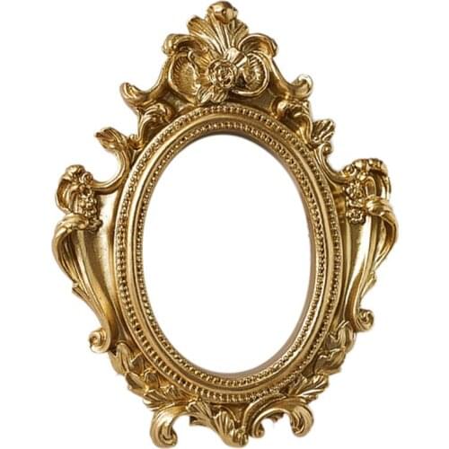 Golden Retro Photo Frame Ins Jewelry Decoration Home Ph Otography Background Shooting Photo Props