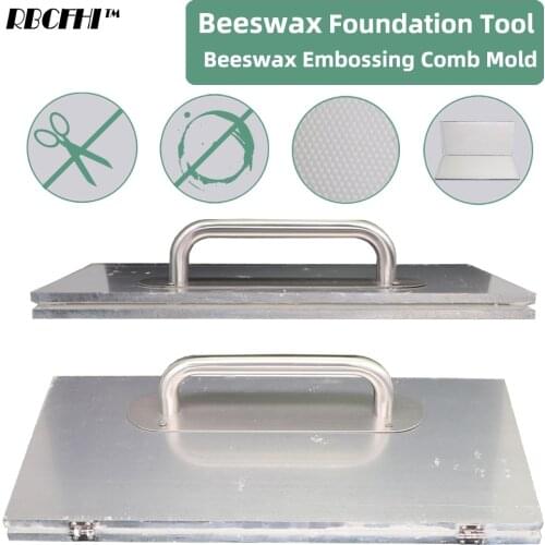 1PCS Full Aluminum Beeswax Foundation Sheet Machine Bee Wax Embossing Mold 4.7 4.9 5.35mm Stamping Sheet Tool Beekeeping Supply